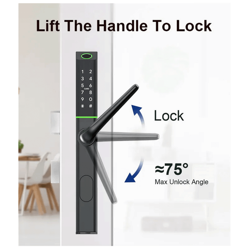 Amiko Home Pametna brava,Bluetooth,WiFi,PIN,RFID,fingerprint,ključ - S3B Smart Lock slika 2