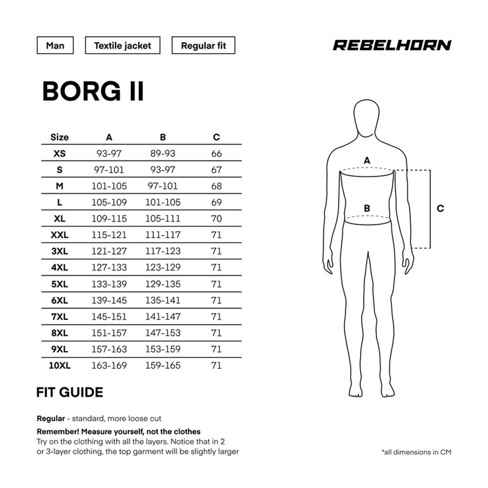 Rebelhorn Borg II crvena tekstilna jakna slika 2