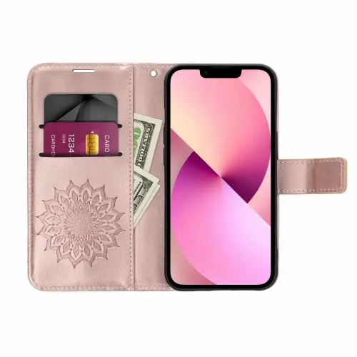 MEZZO Book case preklopna torbica za SAMSUNG GALAXY A55 5G mandala gold pink slika 6