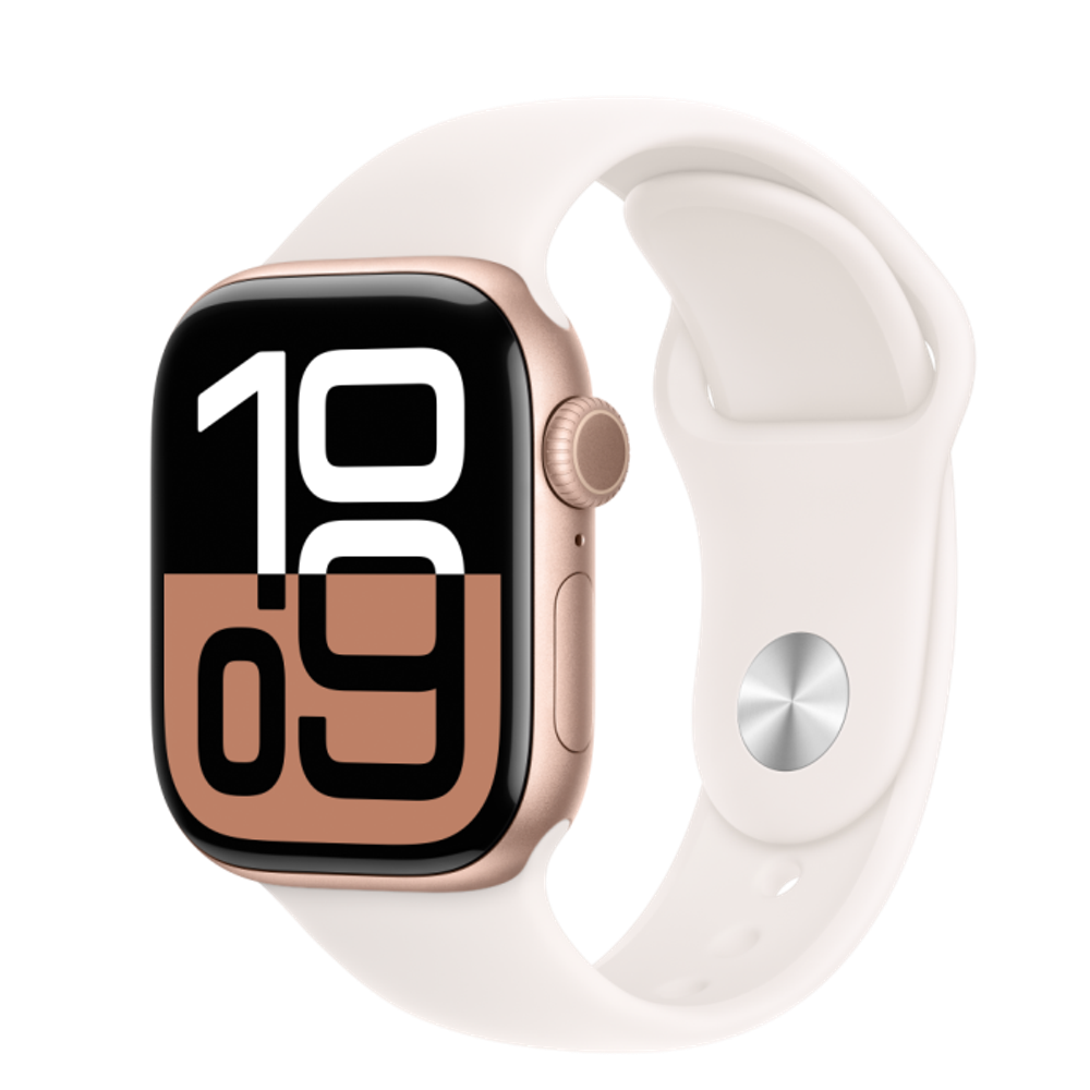 Apple Watch S10 GPS 42mm Rose Gold Alu Kućište s Light Blush Sport Remenom - S/M slika 1