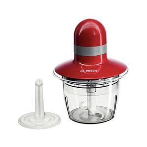 BOSCH sjeckalica 400W, CRVENA, 0.8L,INOX nož, ploča za tučenje vrhnja, SL