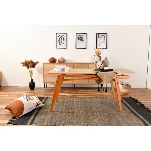 Woody Fashion Set stolova i stolica (5 komada), hrast Krema, Palace Wooden - Cream slika 7