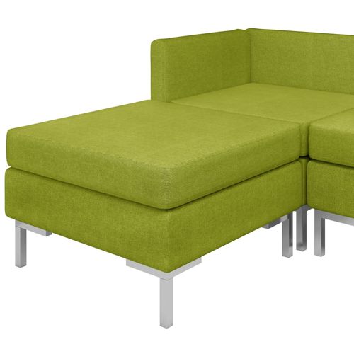 9-dijelni set sofa od tkanine zeleni slika 6