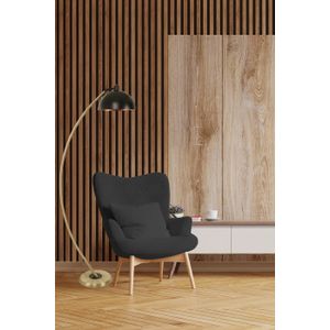 Podna lampa "Hilal Retro 3 Eskitme", zlatno-crna kombinacija