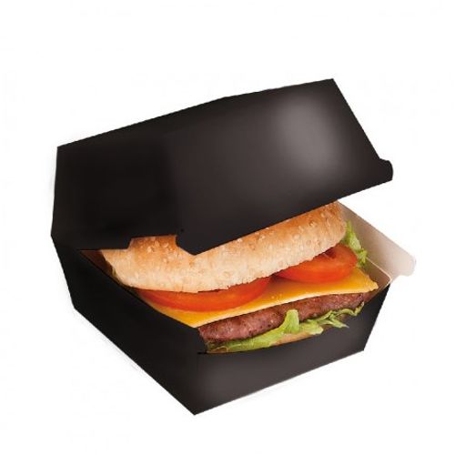 Kutija za hamburger crna 17x17x8 cm 50/1 slika 1