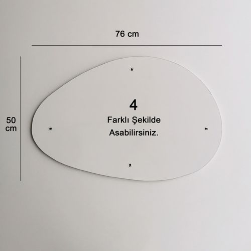 Porto Ayna 76x50 cm White Mirror slika 8