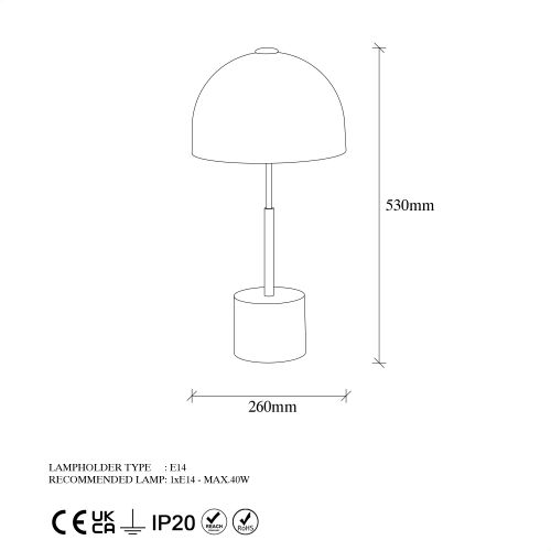 Stona Lampa Mixed - 11497 u Crnoj Boji slika 8