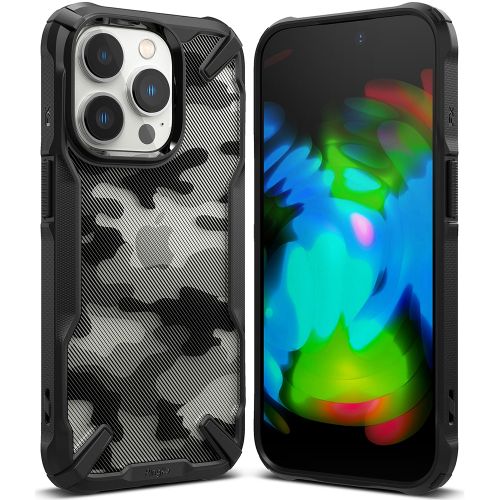 Ringke - Fusion X Design - iPhone 14 Pro - Camo Black slika 3