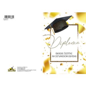 DIPLOMA ISKRENE ČESTITKE - ČESTITKA