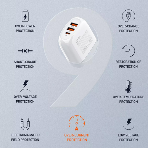 Kucni punjac LDNIO A3511Q PD, QC4+, QC3.0, PPS, 65W Type C na Type C slika 7