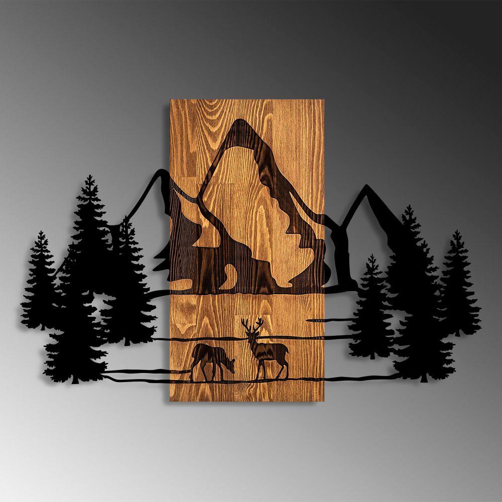Dekorativni Zidni Ukras Natural Habitat Walnut Black slika 4