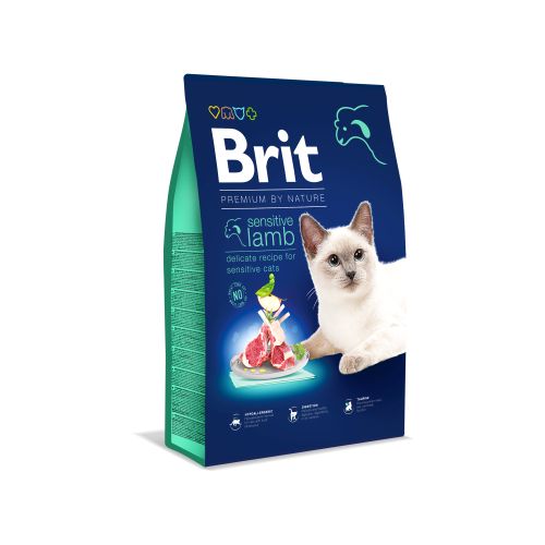 Brit Premium By Nature Cat Sensitive s janjetinom, 8 kg slika 1