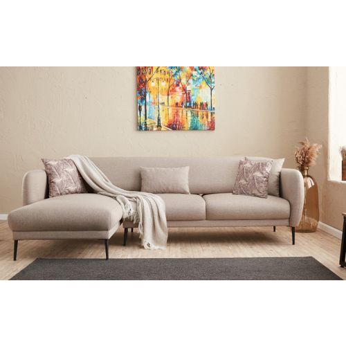 Atelier Del Sofa Kutna garnitura na razvlačenje, Krem, Venus L - Cream slika 1