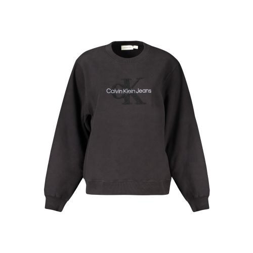 CALVIN KLEIN SWEATSHIRT WITHOUT ZIP WOMEN BLACK slika 1