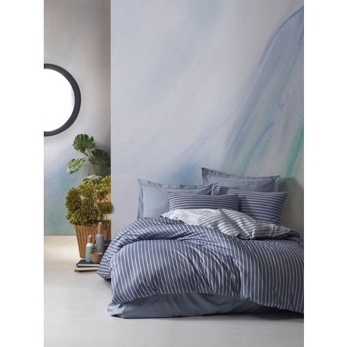 Bamboo - Blue Blue Bamboo Double Quilt Cover Set slika 1