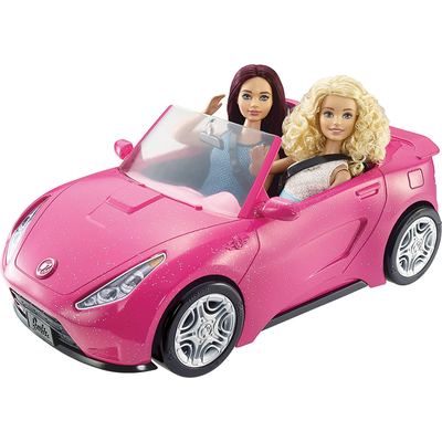 Kreni u pustolovinu sa super glam Barbie kabrioletom! Ovaj sportski auto u Barbie ružičastoj boji osvojit će svaku djevojčicu. Sjedala su namijenjena za dvije lutke, a imaju i sigurnosne pojaseve. Odvezi auto gdje god te mašta može odvesti, jer s Barbie sve je moguće.

Barbie lutka nije uključena.