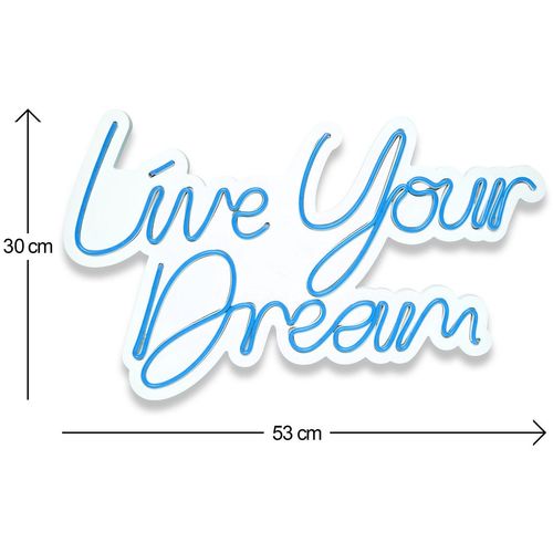Wallity Ukrasna plastična LED rasvjeta, Live Your Dream - Blue slika 12