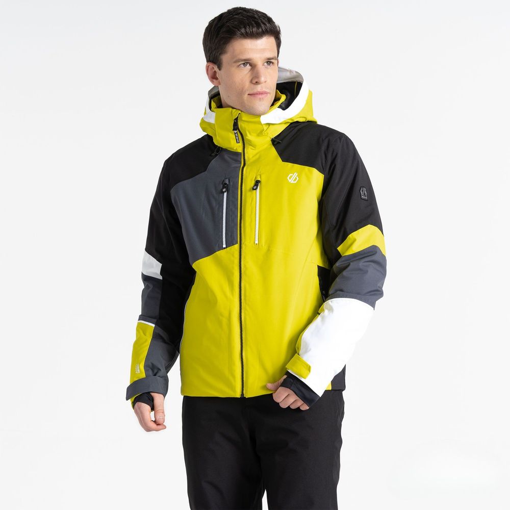 Dare2B Muška jakna za skijanje Shred, Neon Spring/Black slika 3