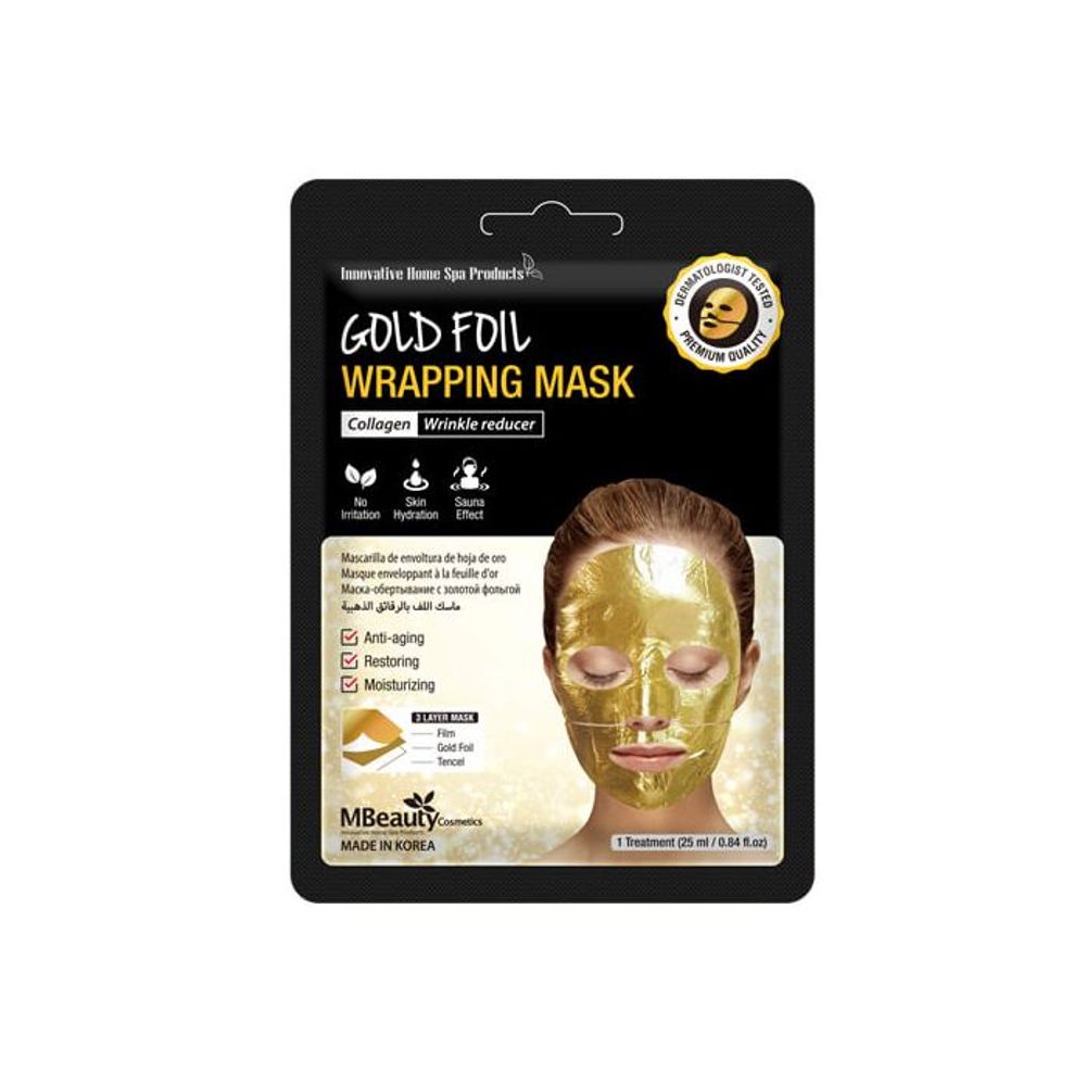 MBeauty maska za lice Gold Foil 1 kom slika 1