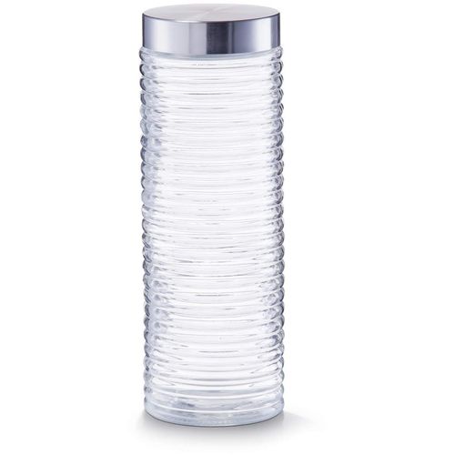 Zeller Doza staklena, grooved, 2000 ml, inox poklopac, Ø10,5x29,5 cm slika 1