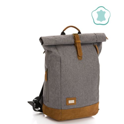 Fillikid torba/ruksak za pelene Rolltop Berlin, siva slika 16