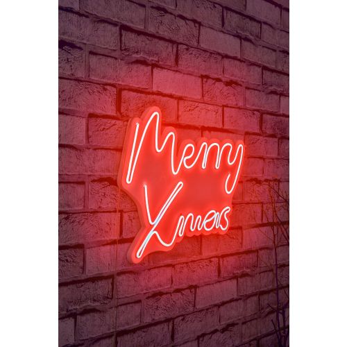 Wallity Ukrasna plastična LED rasvjeta, Merry Christmas - Red slika 10