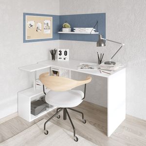 Gelincik - White White Study Desk