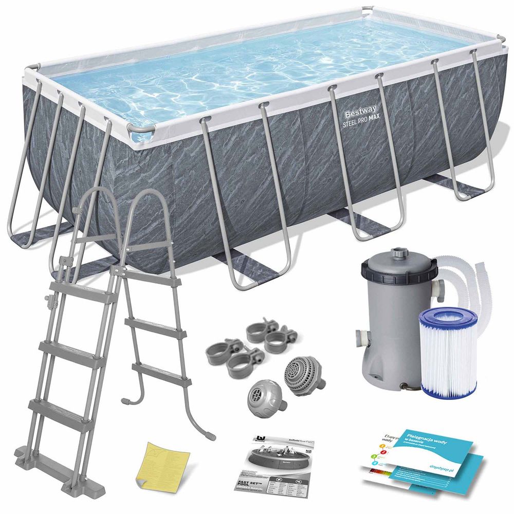 Bestway okvirni vrtni bazen 412 × 201 × 122 cm – set 11u1, model 56722 slika 1