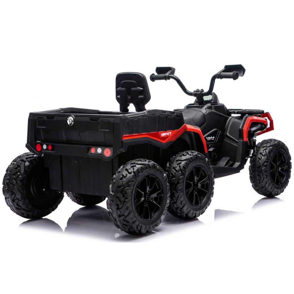 Baterijski Quad ATV 6 kotača s prikolicom JC606 24V 4x4 crveni slika 4