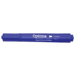 Marker permanentni OPTIMA MB16 3mm okrugli vrh plavi, pakiranje 12/1