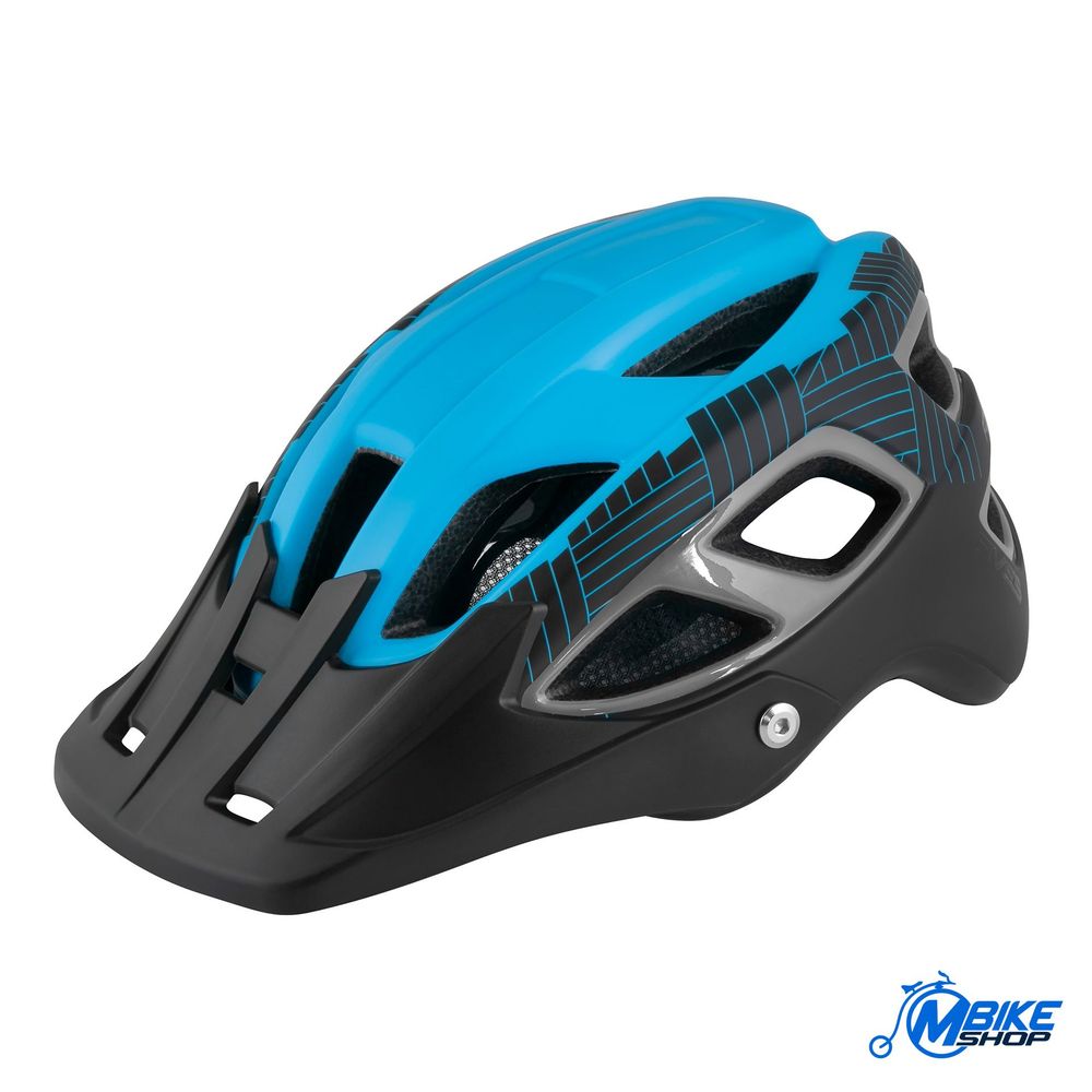 Force Kaciga Aves MTB Black/Blue Matt S-M slika 1