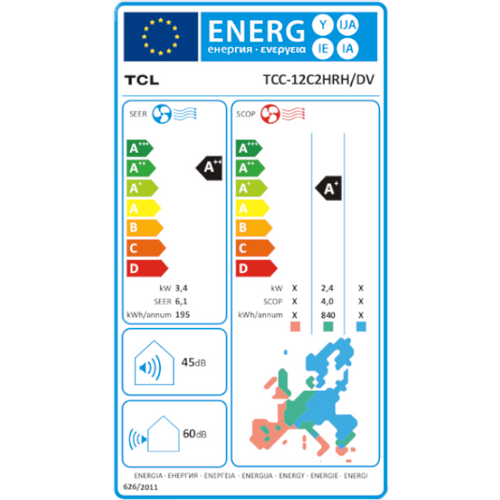 TCL klima uređaj podna jedinica 3,4kW - TCC-12C2HRH/DV slika 4