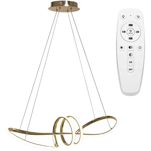 TOOLIGHT Moderna stropna svjetiljka LED + PILOT APP824-CP Gold slika 6