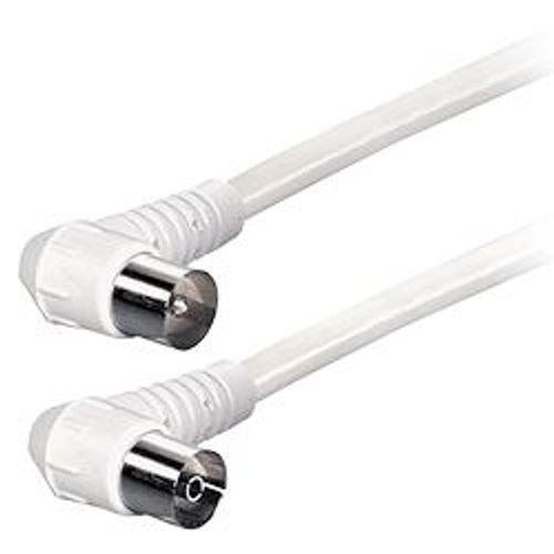 Transmedia 2,5m Connecting Cable IEC-plug right angle 9,5 mm - IEC-jack right angle 9,5 slika 1