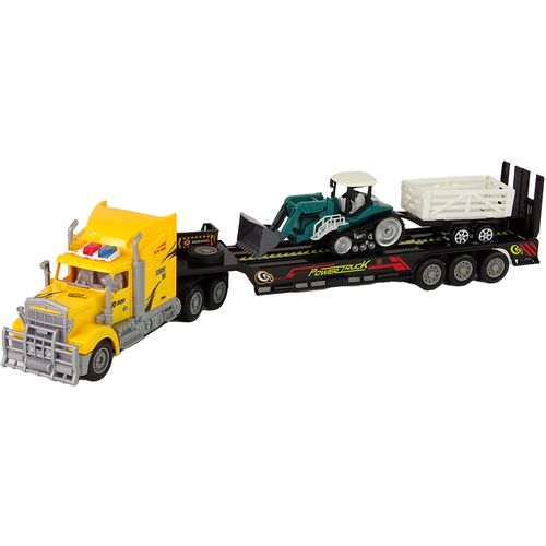Set vozila - Žuti kamion, Bager s prikolicom - R/C na daljinsko upravljanje slika 4