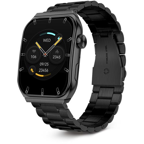 KSIX, smartwatch Olympo, AMOLED 1,96” zaslon, 2 remena, 5 dana aut., crni slika 9