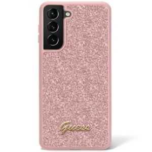 GUESS Futrola za Samsung S23 Pink Glitter Script