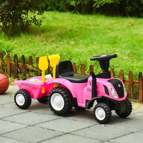 Traktor Sa Prikolicom Pink Ecotoys slika 3