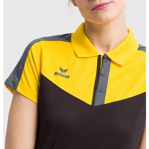 Ženska  Majica Erima Squad Polo Yellow/Black/Slate Grey slika 5