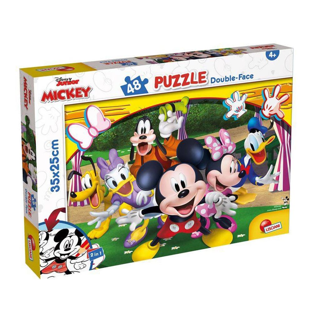 Lisciani Disney Mickey Slagalica sa dva lica M-Plus, 48kom slika 1