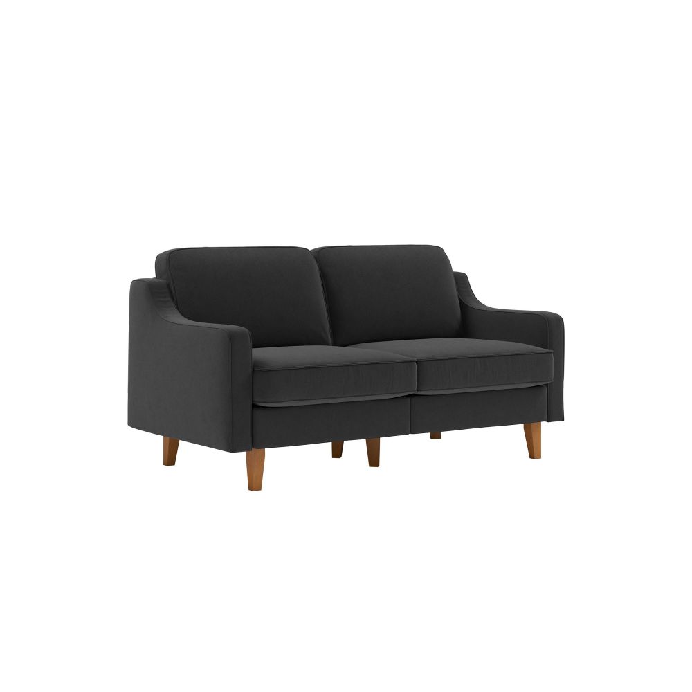 Dvosjed Sofa Robin 2 - boje: noćno siva orah slika 1
