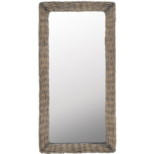 Pleteno ogledalo smeđe 50 x 100 cm slika 5