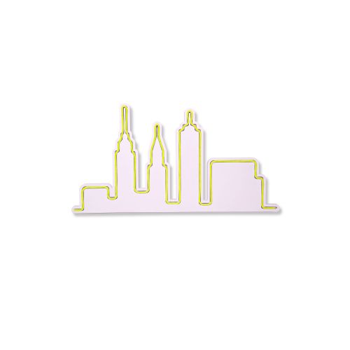 Wallity Ukrasna plastična LED rasvjeta, City Skyline - Yellow slika 11