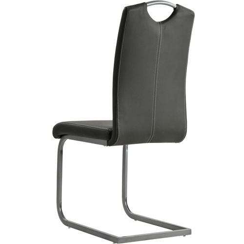 Konzolne blagovaonske stolice od umjetne kože 4 kom sive slika 5