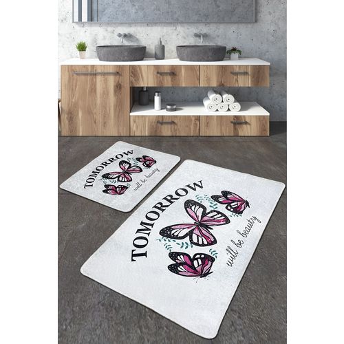 Tomorrow Djt Multicolor Bathmat Set (2 Pieces) slika 1