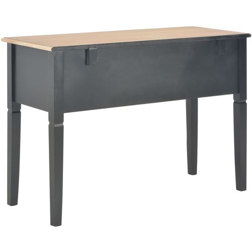 280071 Writing Desk Black 109,5x45x77,5 cm Wood slika 45