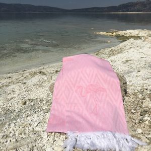 L'essential Maison Flamingo - Roze Fouta (Peškir za plažu)