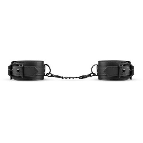 Faux Leather Handcuffs - Black slika 7