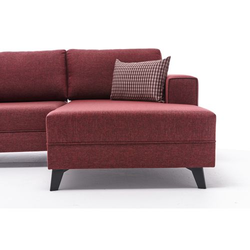 Atelier Del Sofa Kutna garnitura na razvlačenje, Bordo crvena, Efsun - Claret Red slika 7