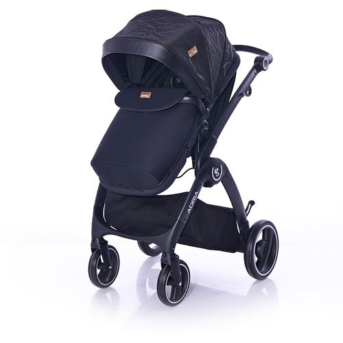 LORELLI ADRIA Kolica Black 2u1 SET: Košara + Putna Torba + Zimska Navlaka (do 15 kg) slika 7